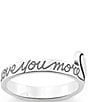 Color:Sterling Silver - Image 2 - Love You More Ring