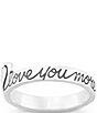 Color:Sterling Silver - Image 3 - Love You More Ring
