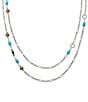 Color:Sterling Bronze - Image 1 - Marjan Turquoise Necklace