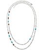 Color:Sterling Bronze - Image 2 - Marjan Turquoise Necklace