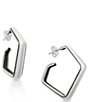James Avery Medium Geometric Hoop Earrings - Image 1