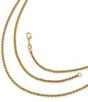 Color:Gold - Image 1 - 14K Medium Spiga Chain Necklace