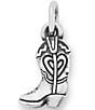 James Avery Mini Cowgirl Boot Charm, Color:Sterling Silver - Image 1