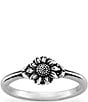 Color:Sterling Silver - Image 1 - Mini Sunflower Ring