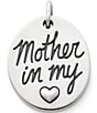 Color:Silver - Image 1 - Mother in my Heart Charm