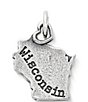 Color:Sterling Silver - Image 1 - My Wisconsin State Charm