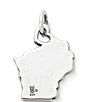 Color:Sterling Silver - Image 2 - My Wisconsin State Charm
