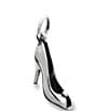 Color:Sterling Silver - Image 2 - Open Toe High Heel Charm