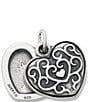 Color:Sterling Silver - Image 1 - Ornate Heart Swivel Locket Charm