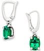 James Avery Oval Gemstone Sterling Silver Drop Earrings - Image 1