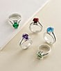 James Avery Oval Lab-Created Emerald Gemstone Ring - Image 5