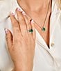 James Avery Oval Lab-Created Emerald Gemstone Ring - Image 6