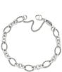 James Avery Oval Twist Charm Bracelet, Color:Sterling Silver - Image 1