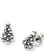 James Avery Petite Christmas Tree Stud Earrings, Color:Sterling Silver - Image 2