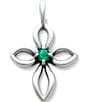 James Avery Remembrance Cross Lab-Created Birthstone Charm - Image 3