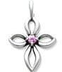 James Avery Remembrance Cross October Birthstone with Pink Sapphire Charm - Image 4