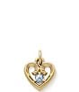James Avery Remembrance Heart with Lab-Created Charm - Image 1
