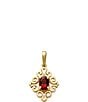 James Avery 14K Gold Enhanced Gem Birthstone Scrolled Pendant - Image 4