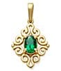 James Avery 14K Gold June Birthstone Scrolled Pendant - Image 3
