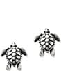 Color:Silver - Image 1 - Sea Turtle Earrings