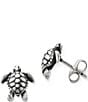 Color:Silver - Image 2 - Sea Turtle Earrings