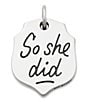 Color:Sterling Silver - Image 2 - She Believed Charm