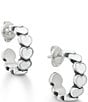 James Avery Small Enamel Connected Hearts Hoop Earrings - Image 4