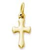 Color:Gold - Image 1 - Small Flared Cross Charm