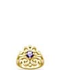 James Avery 14K Gold Spanish Lace Lab-Created Gem Birthstone Ring - Image 3