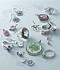James Avery Spanish Birthstone Lace Ring with Lab-Created Gem, Color:Sterling Blue Topaz - Image 2