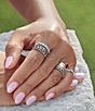 James Avery Stacker Ring with Lab-Created White Crystal Sapphire - Image 2