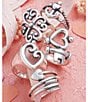 Color:Sterling Silver - Image 3 - Sterling Silver Adorned Hearts Ring