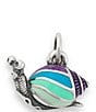 Color:Sterling Silver - Image 2 - Sterling Silver Colorful Enamel Snail Charm