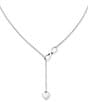 Color:Sterling Silver - Image 1 - Sterling Silver Delicate Infinite Love Necklace