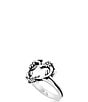 James Avery Sterling Silver Flowering Vines Heart Ring - Image 2