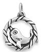 Color:Sterling Silver - Image 2 - Sterling Silver Happy Narwhal Charm