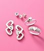 James Avery Chunky Sterling Silver Heart Hug Ring - Image 2