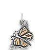 James Avery Sterling Silver Monarch Butterfly Charm, Color:Sterling Silver/Bronze - Image 1