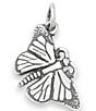 Color:Sterling Silver/Bronze - Image 2 - Sterling Silver Monarch Butterfly Charm