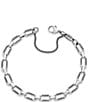 Color:Sterling Silver - Image 1 - Sterling Silver Ornate Links Charm Bracelet