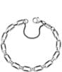 Color:Sterling Silver - Image 2 - Sterling Silver Ornate Links Charm Bracelet