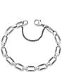 Color:Sterling Silver - Image 3 - Sterling Silver Ornate Links Charm Bracelet