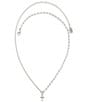 James Avery Sterling Silver Paired Chains Cross Short Pendant Necklace, Color:Sterling Silver - Image 3