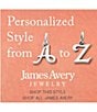 Color:A - Image 2 - Sterling Silver Script Initial Bracelet or Necklace Charm