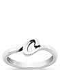 Color:C - Image 1 - Sterling Silver Script Initial Ring