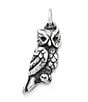 Color:Sterling Silver - Image 1 - Sterling Silver Sculpted Owl Charm