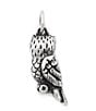 Color:Sterling Silver - Image 2 - Sterling Silver Sculpted Owl Charm