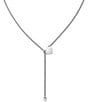 Color:Sterling Silver - Image 1 - Sweet Heart Lariat Necklace