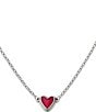 Color:Sterling Red - Image 1 - Sweetheart Rouge Doublet Necklace