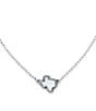Color:White - Image 1 - Sterling Silver Texas Doublet Necklace